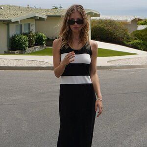 LNA: Anine Stripe Tank Dress - Black and White - like new